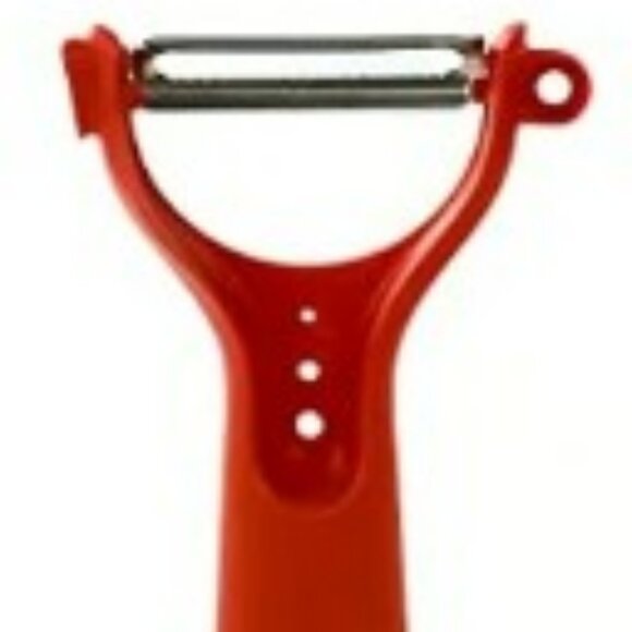Tupperware Ergonomic 5-n-1 Horizontal Peeler Citrus Herbs Multipurpose Red Black - Picture 7 of 16